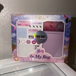 Purple and Pink Stationery Set with Stickers